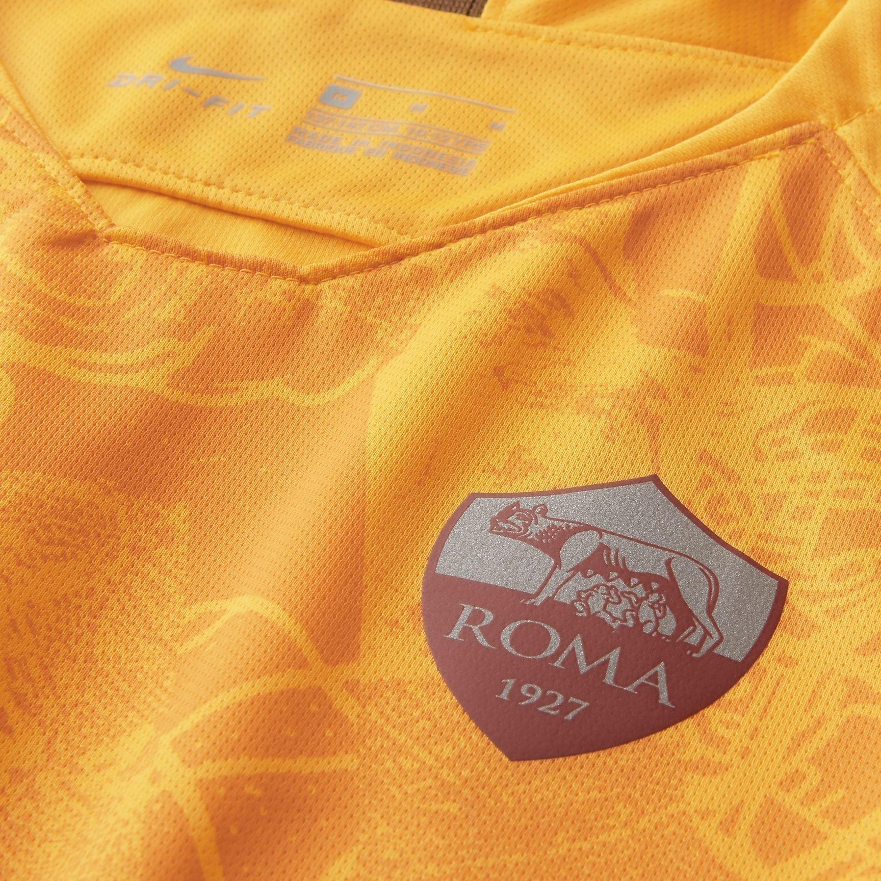 Kid's A.S. Roma 18/19 Third Jersey - Gold/Circuit Orange/Mars Stone
