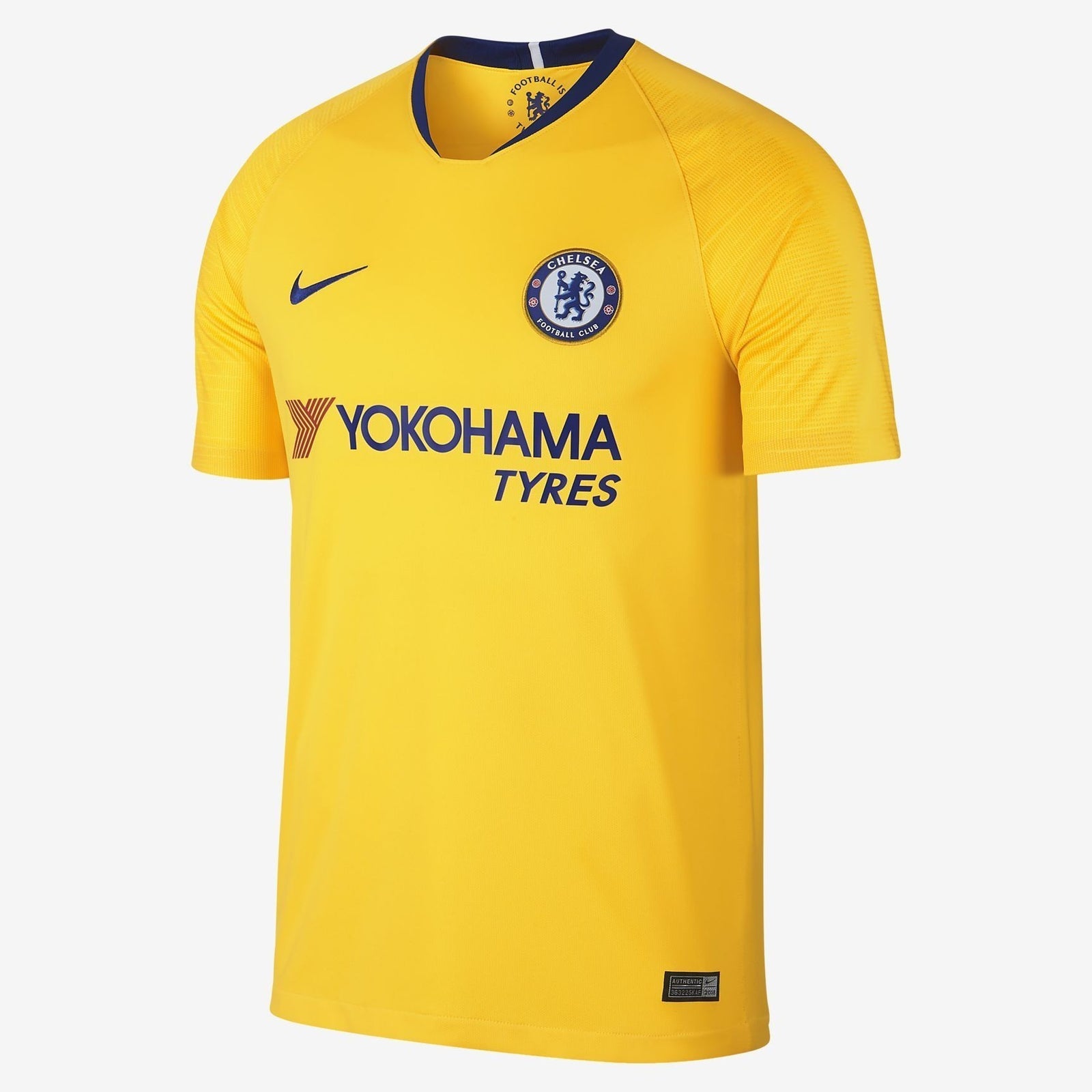 Men's Chelsea 18/19 Away Jersey - Yellow/Blue