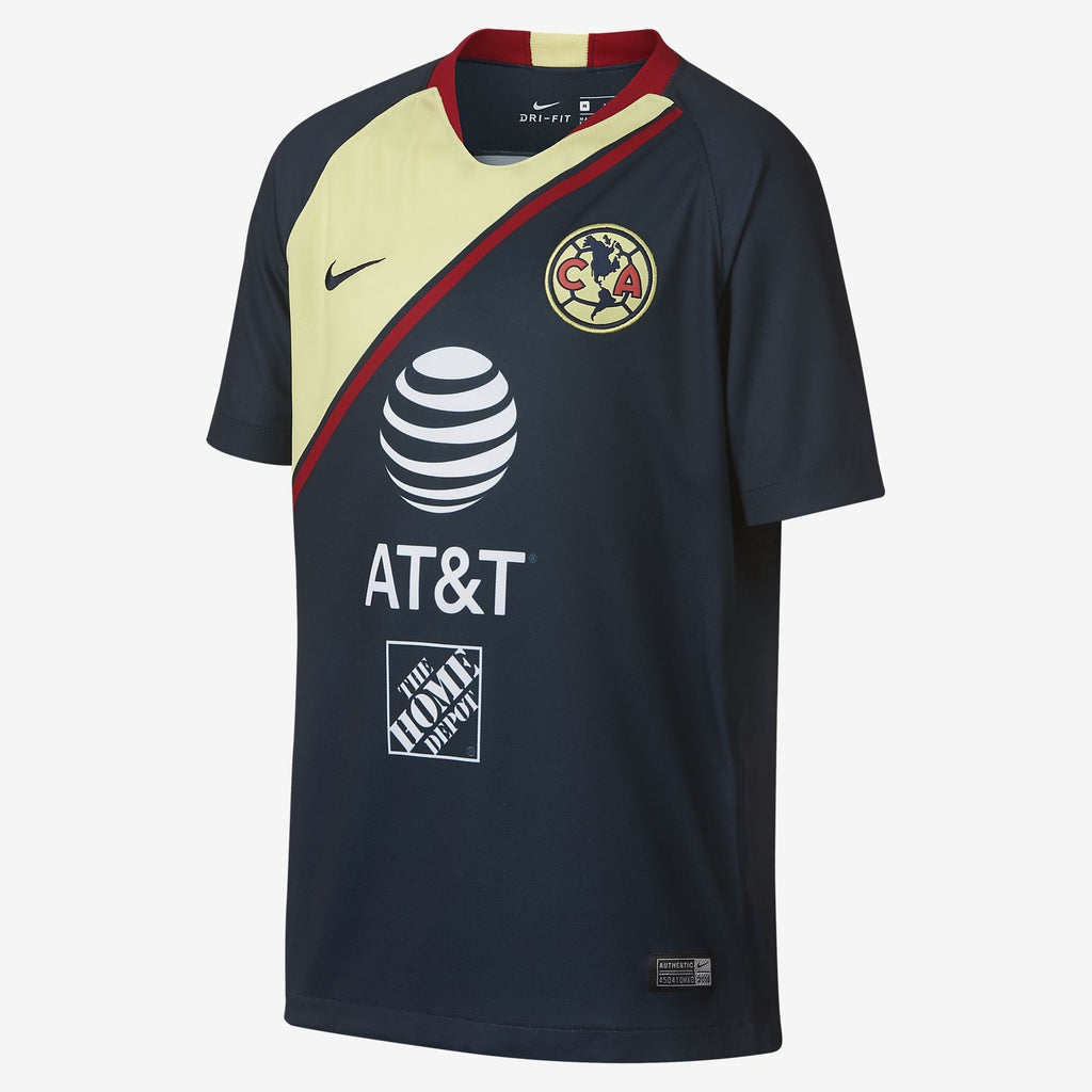 Kid's Club America 18/19 Away Jersey - Yellow/Navy/Red - 919233-455-NIKE by Nike | Available at Niky's Sports