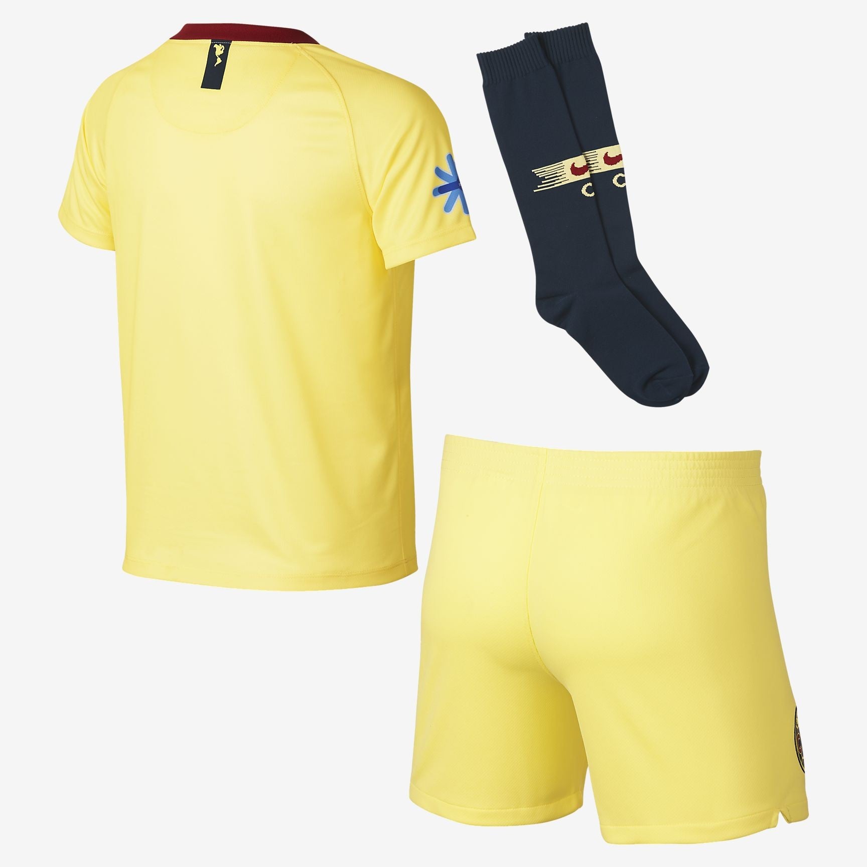 Kid's Club America 18/19 Mini-Kit - Yellow/Navy/Red