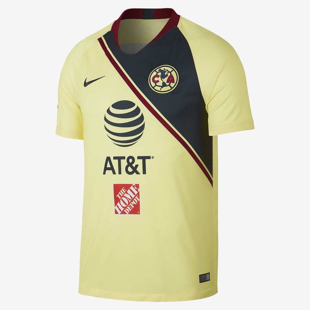 Men's Club America 18/19 Home Jersey - Yellow/Navy/Red - 918988-707-NIKE by Nike | Available at Niky's Sports