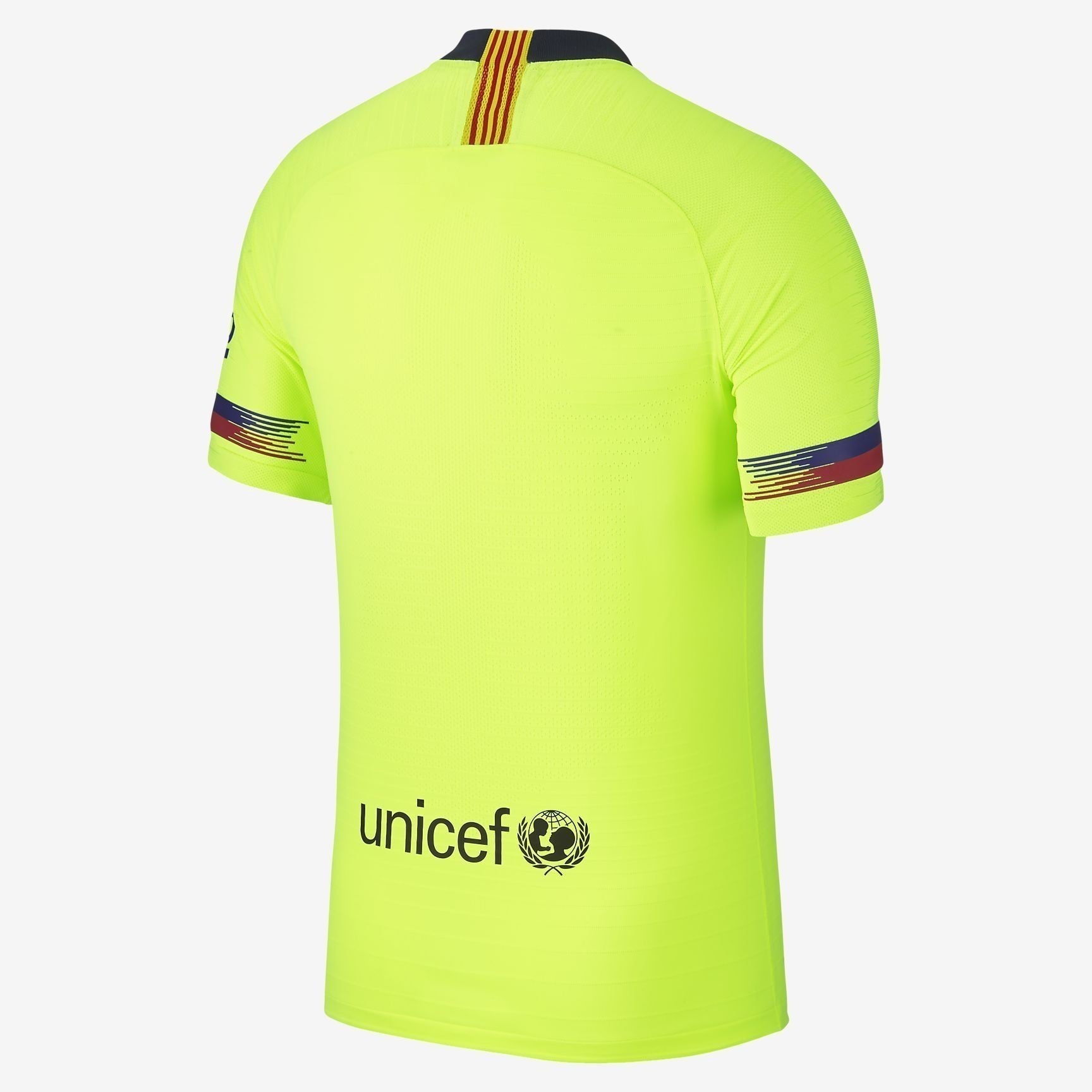 Men's FC Barcelona 18/19 Vapor Match Away Jersey - Volt/Deep Royal Blue - 918912-702-NIKE by Nike | Available at Niky's Sports