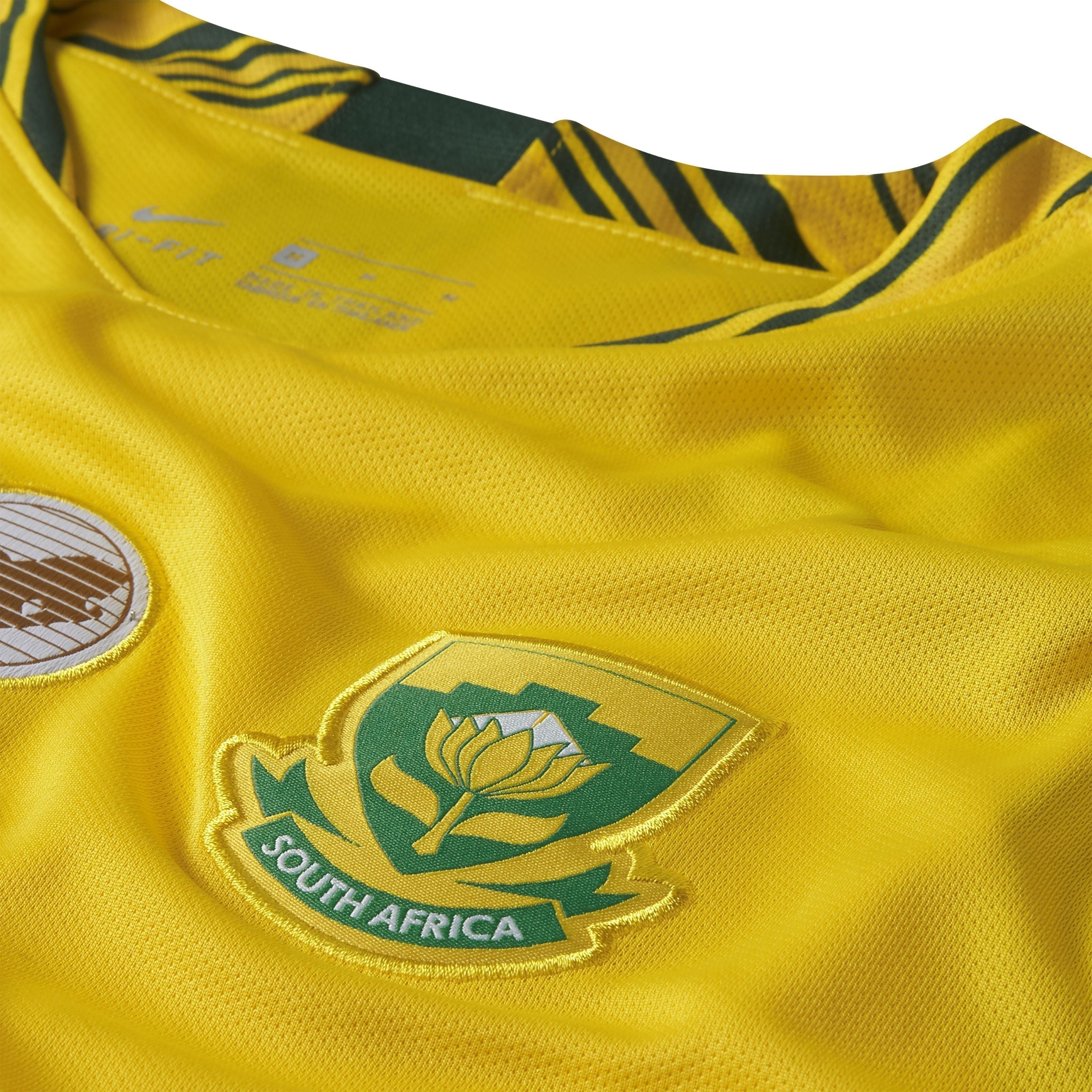 Men's South Africa 18 Home Jersey - Tour Yellow/Gorge Green - 893895-719-NIKE by Nike | Available at Niky's Sports