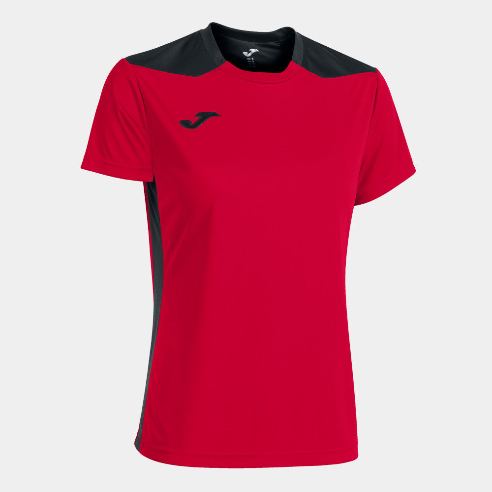 JOMA CHAMPIONSHIP VI SHORT SLEEVE T-SHIRT RED BLACK