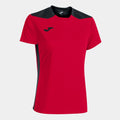 JOMA CHAMPIONSHIP VI SHORT SLEEVE T-SHIRT RED BLACK