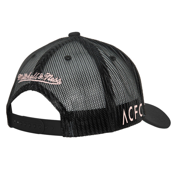 Mitchell and Ness Angel City FC Classic Emblem Trucker Hat - 5HSSMO21427-ACFWHBK-MITCHELL & NESS by Mitchell & Ness | Available at Niky's Sports