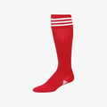 3-Stripe Soccer Sock Red - XSmall - 216246-ADIDAS by Adidas | Available at Niky's Sports