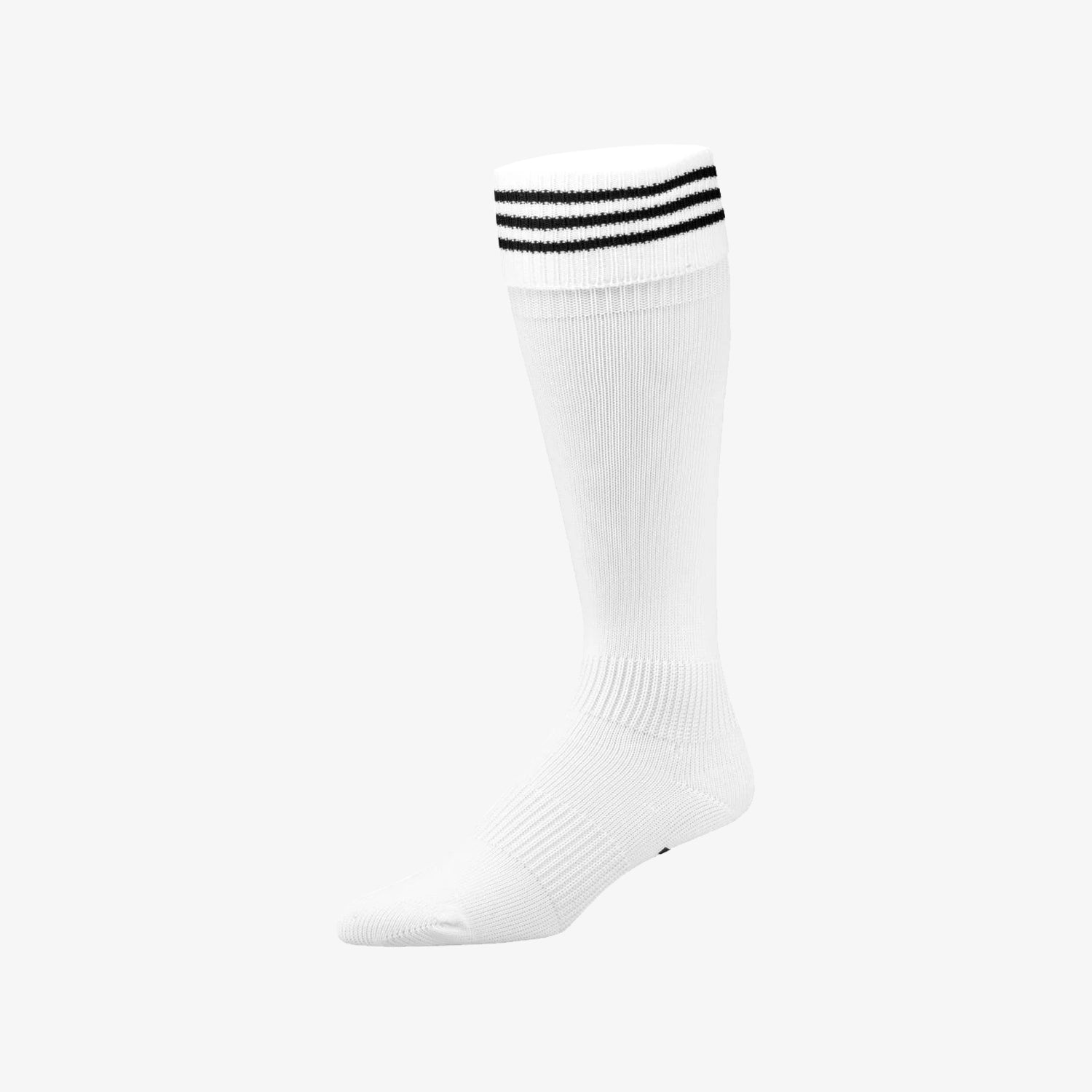3-Stripe Soccer Sock White- Small - 216254-ADIDAS by Adidas | Available at Niky's Sports