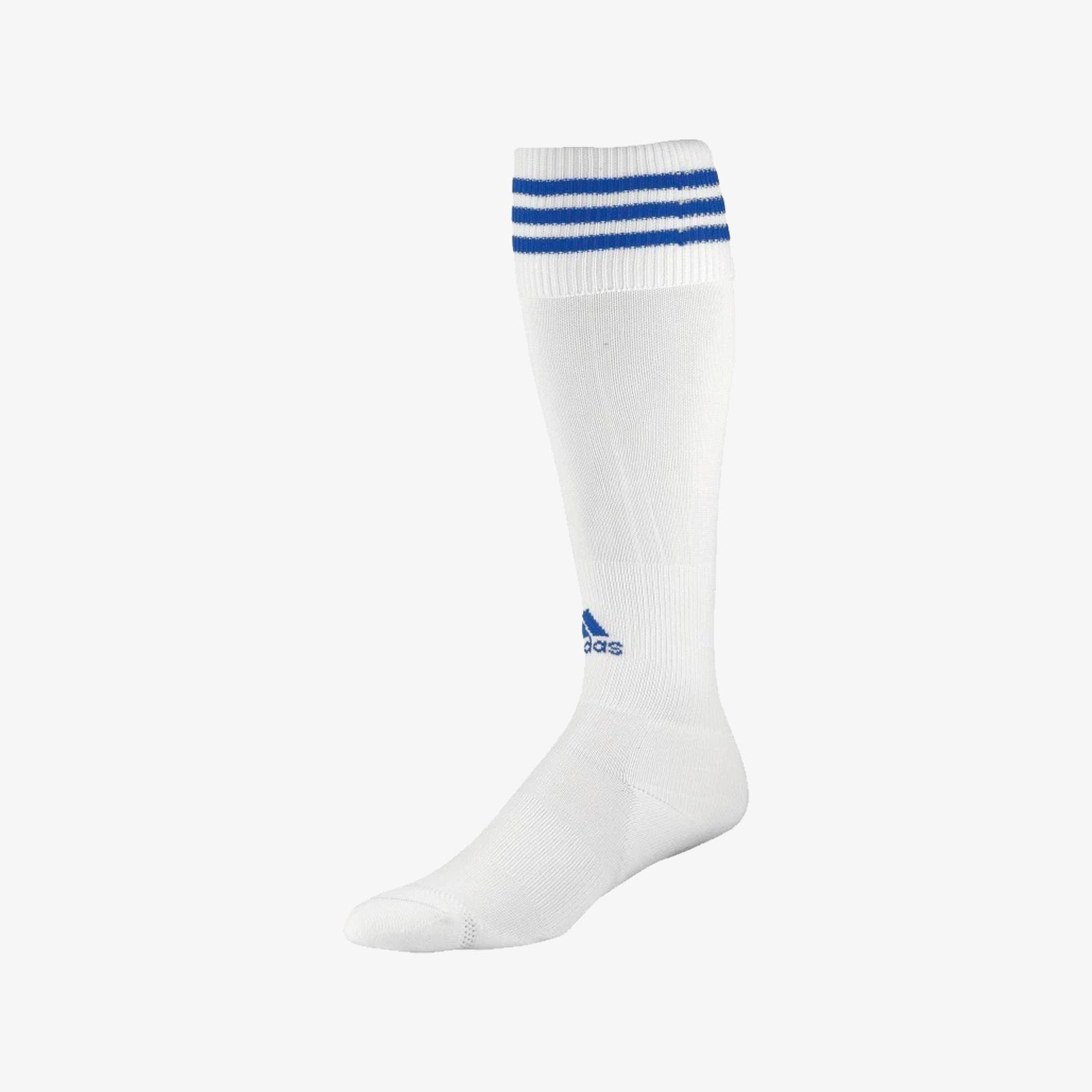 Copa Zone Cushion Soccer Sock Small White/Royal - 228542-ADIDAS by Adidas | Available at Niky's Sports