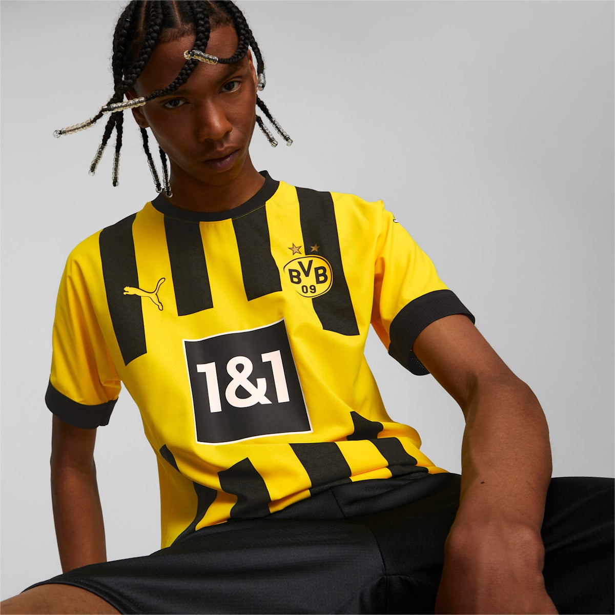 Borussia Dortmund Home 22/23 Authentic Jersey Men - 765882-01-PUMA by Puma | Available at Niky&#39;s Sports