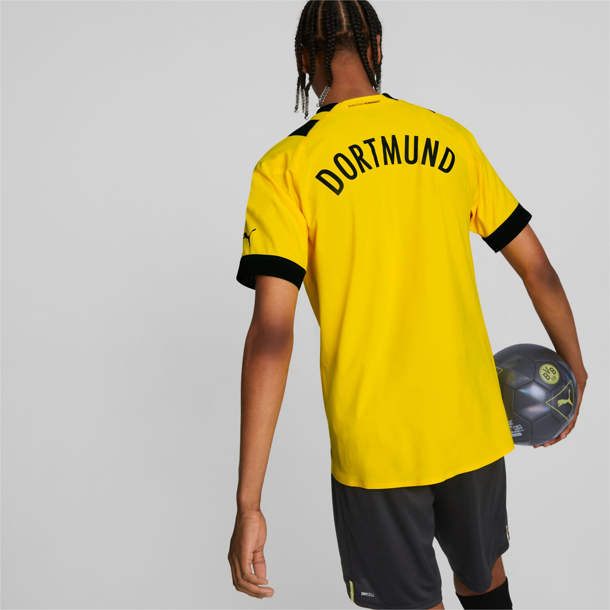 Borussia Dortmund Home 22/23 Authentic Jersey Men - 765882-01-PUMA by Puma | Available at Niky's Sports