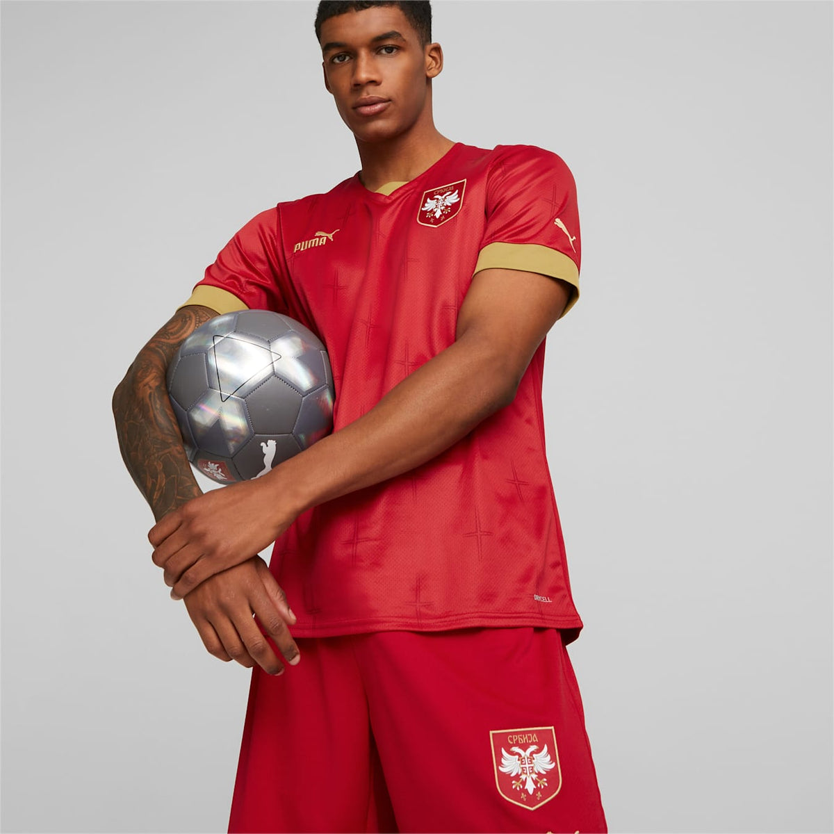 PUMA Serbia MEN&#39;S Home SOCCER Jersey WC22 - 765760-01-PUMA by Puma | Available at Niky&#39;s Sports