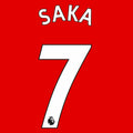 EPL Bukayo Saka White Name and Number Set 22-23