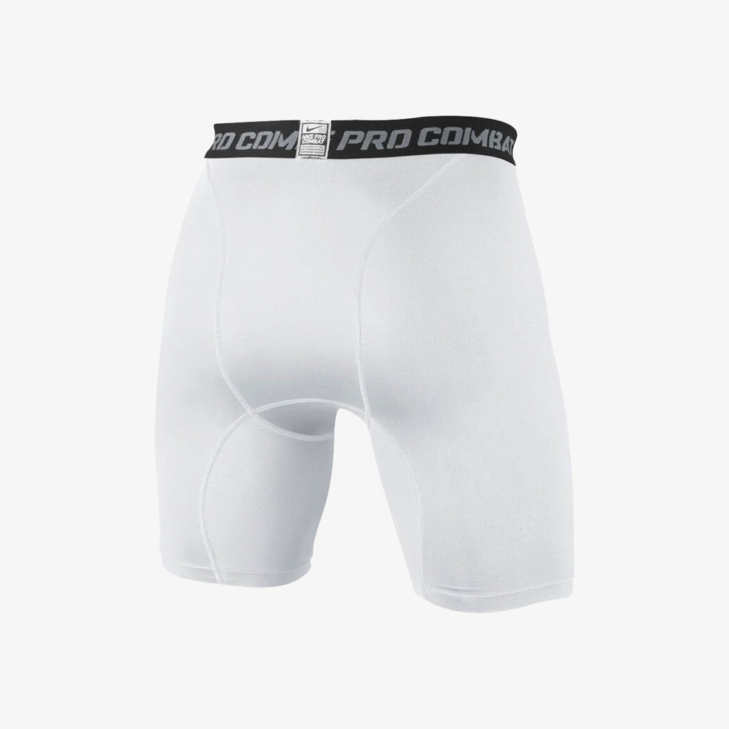 Men's Pro Core Compression Shorts 6" White