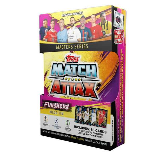 Topps UEFA Champions League Match Attax 22/23 Mega Tin Soccer Trading Cards - Receive 1 Style at Random! - FGC004986-TOPPS by Topps | Available at Niky's Sports