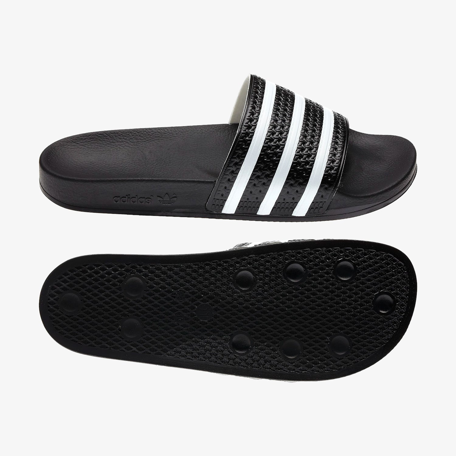 Men's Adilette Slides - Black/White - 280647-ADIDAS by Adidas | Available at Niky's Sports
