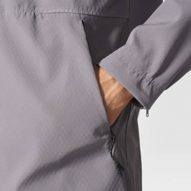 Z.N.E. 90/10 Jacket Grey/Black Men's - B46970-ADIDAS by Adidas | Available at Niky's Sports