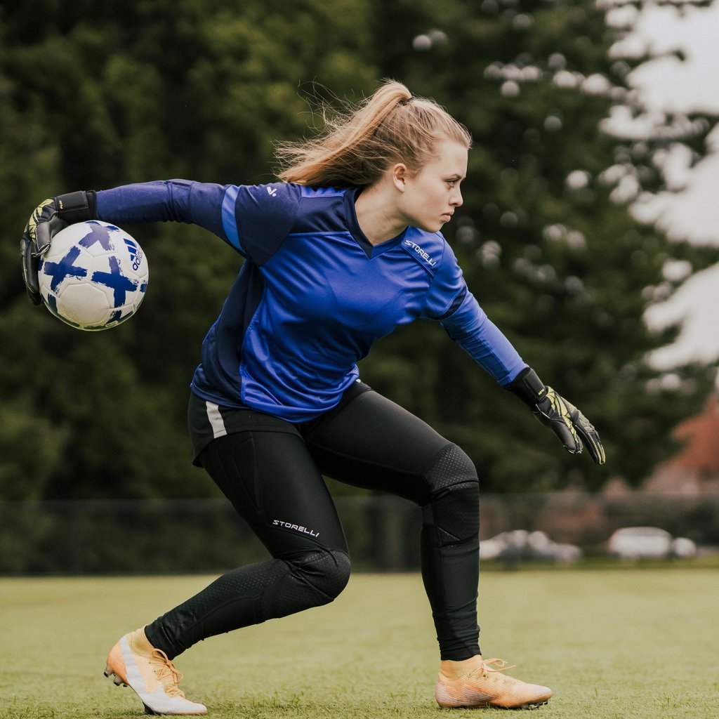 Women's BodyShield GoalKeeper Leggings - WBSGKLEG3BK-STORELLI by Storelli | Available at Niky's Sports