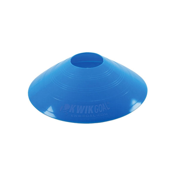 Small Disc Cones 25 Pack - Blue - 6A1004-KWIKGOAL by Kwikgoal | Available at Niky's Sports
