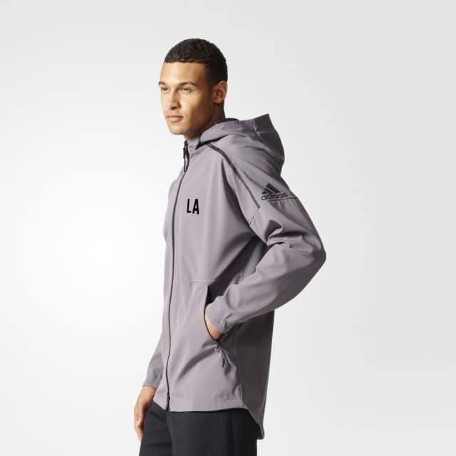 Z.N.E. 90/10 Jacket Grey/Black Men's - B46970-ADIDAS by Adidas | Available at Niky's Sports