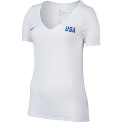 USA Women&#39;s Match Tee - 845966-100-NIKE by Nike | Available at Niky&#39;s Sports