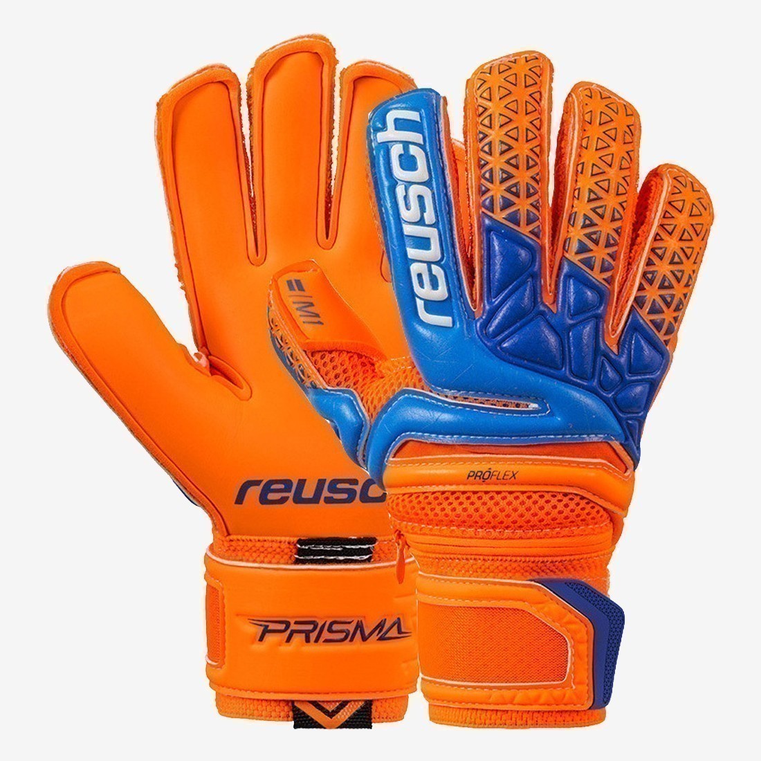Kid's Prisma Pro M1 Ortho-Tec Jr - Orange/Blue - 3872150-296-REUSCH by Reusch | Available at Niky's Sports