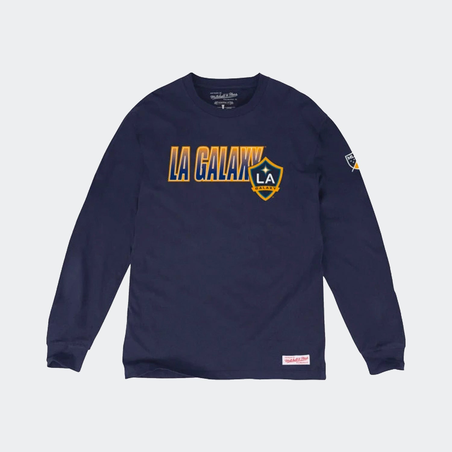 LA Galaxy Long Sleeve Tee Men's - 4473-010-7LGAYFS-MITCHELL & NESS by Mitchell & Ness | Available at Niky's Sports