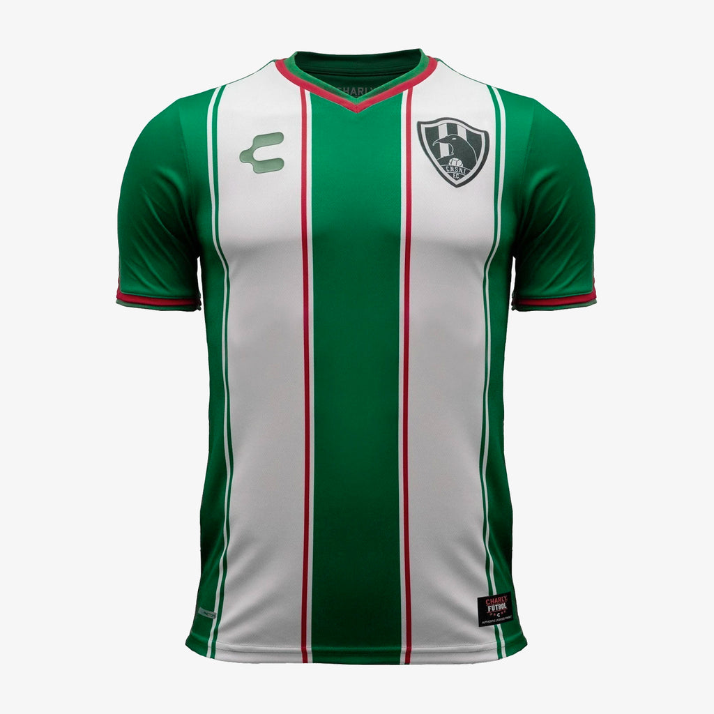 Mens C.N.S.N.T Cuervos 18/19 Away Soccer Jersey - Green/White/Red - 5018254-CHARLY by Charly | Available at Niky's Sports