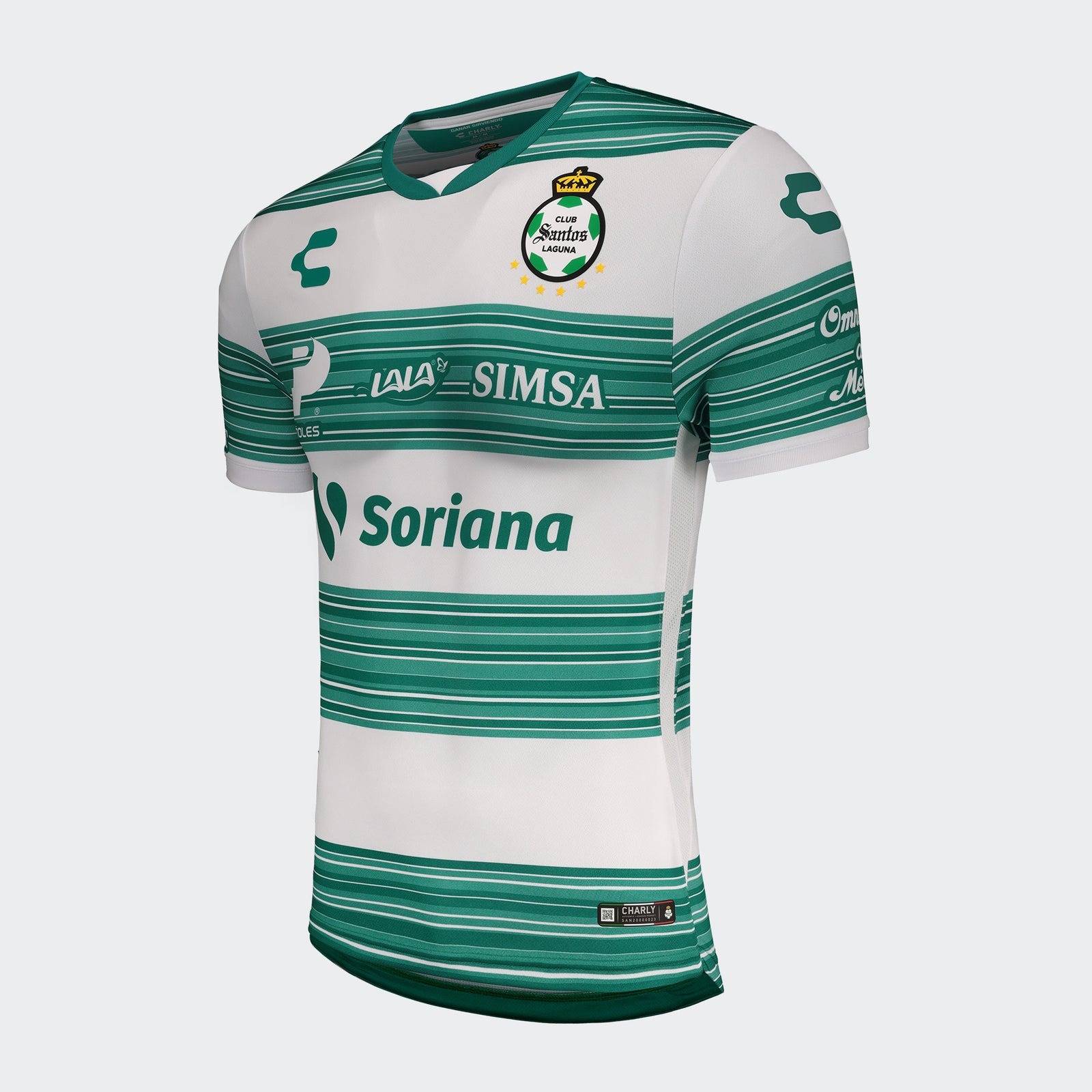 Hombre Santos Laguna Playera Local 20-21 / Men's Santos Laguna Home Jersey 20-21 - 5018613-CHARLY by Charly | Available at Niky's Sports