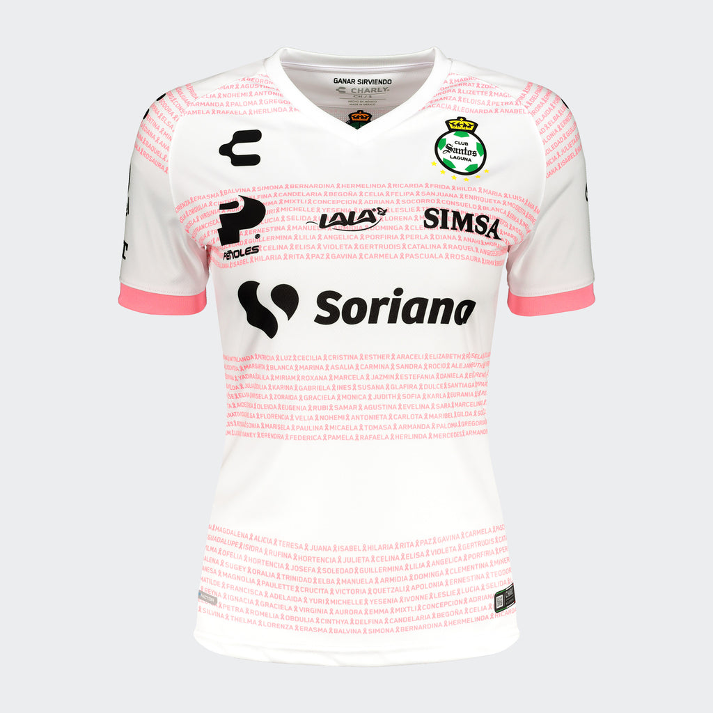 SANTOS LAGUNA PLAYERA BREAST CANCER 20/21 FEMENIL | SANTOS LAGUNA BREAST CANCER JERSEY 20/21 WOMEN'S - 5018633-CHARLY by Charly | Available at Niky's Sports