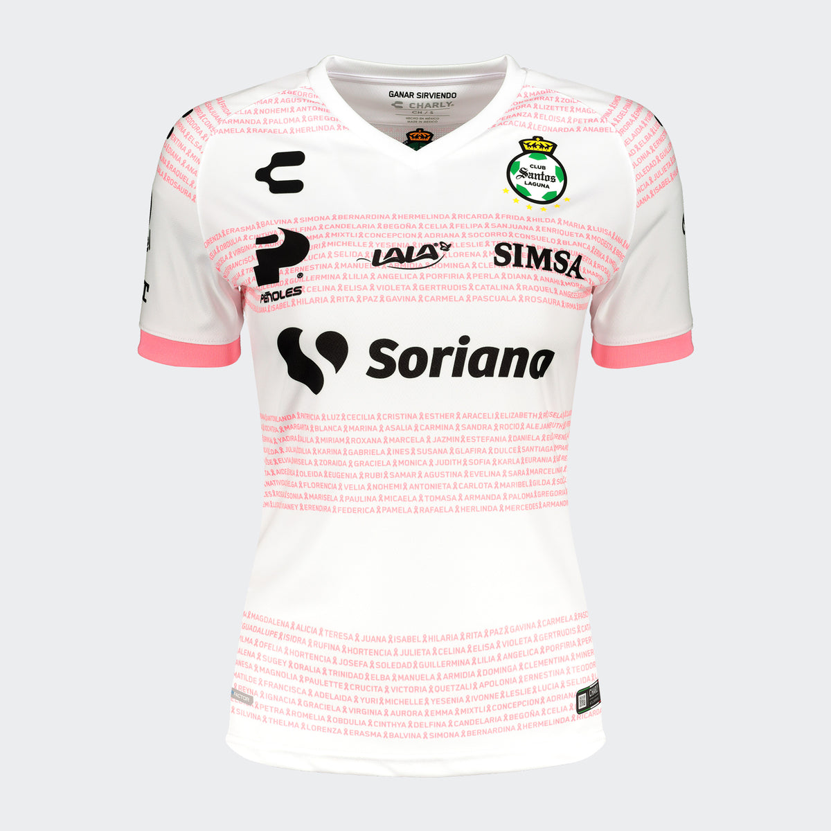 SANTOS LAGUNA PLAYERA BREAST CANCER 20/21 FEMENIL | SANTOS LAGUNA BREAST CANCER JERSEY 20/21 WOMEN&#39;S - 5018633-CHARLY by Charly | Available at Niky&#39;s Sports