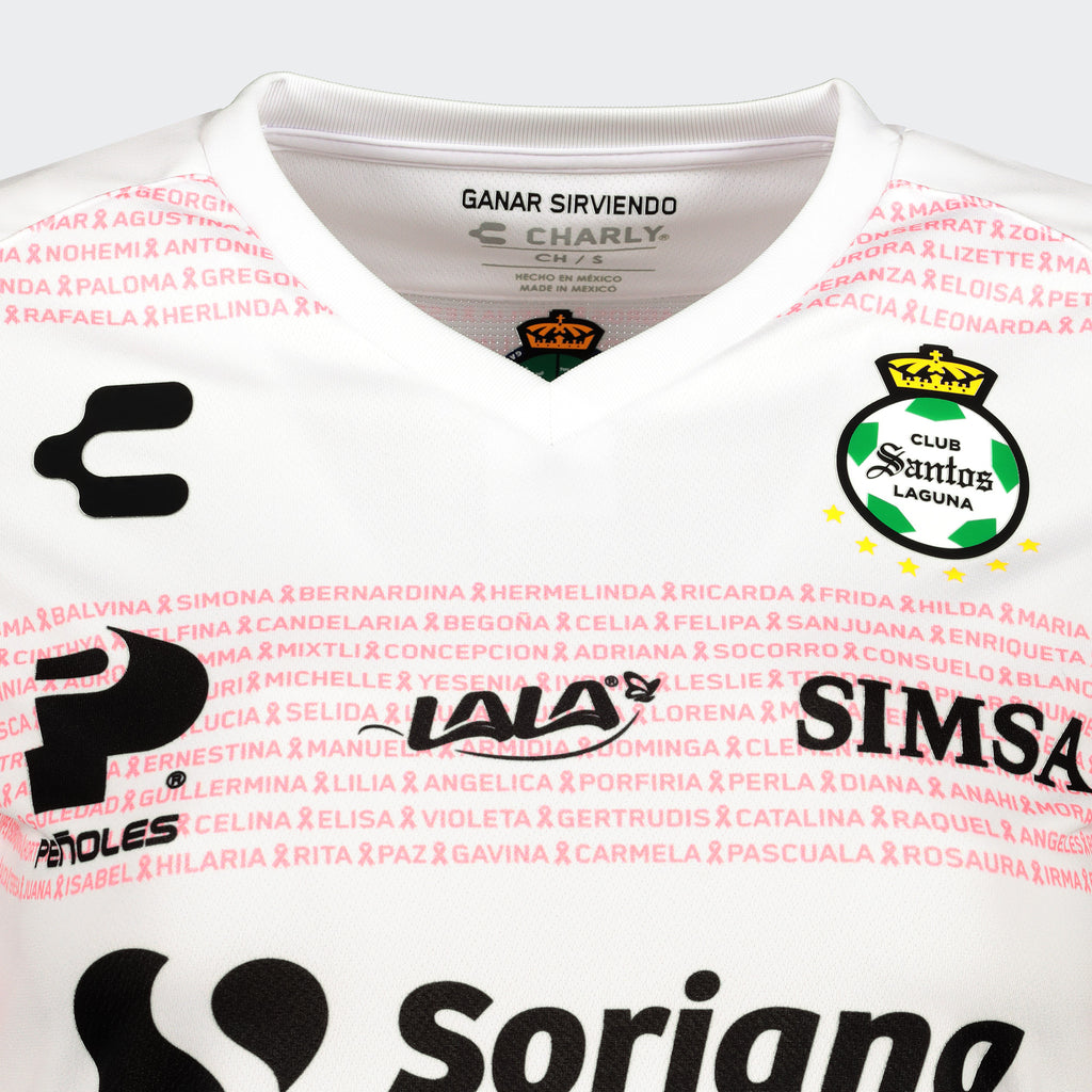 SANTOS LAGUNA PLAYERA BREAST CANCER 20/21 FEMENIL | SANTOS LAGUNA BREAST CANCER JERSEY 20/21 WOMEN'S - 5018633-CHARLY by Charly | Available at Niky's Sports