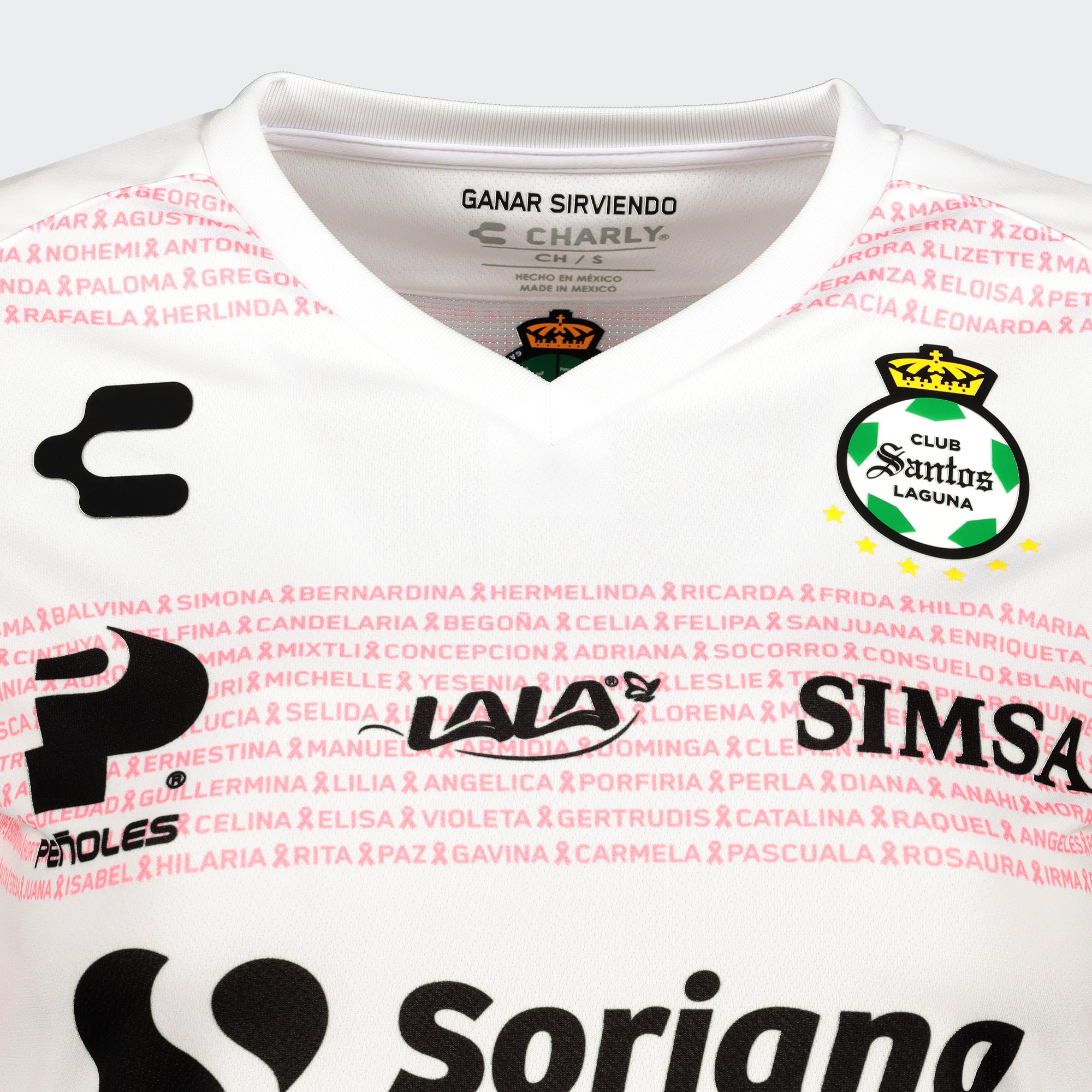 SANTOS LAGUNA PLAYERA BREAST CANCER 20/21 FEMENIL | SANTOS LAGUNA BREAST CANCER JERSEY 20/21 WOMEN'S - 5018633-CHARLY by Charly | Available at Niky's Sports