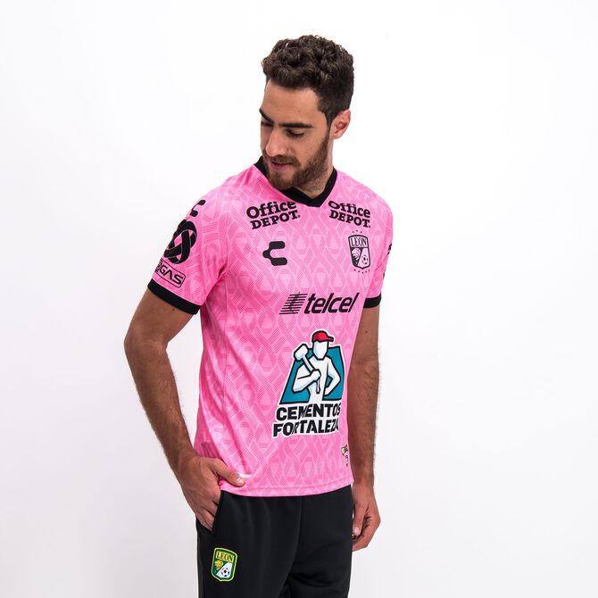 Charly Leon Pink Special Edition Jersey for Men - 5019222-CHARLY by Charly | Available at Niky's Sports