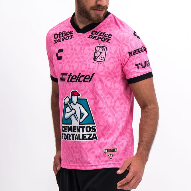Charly Leon Pink Special Edition Jersey for Men - 5019222-CHARLY by Charly | Available at Niky's Sports