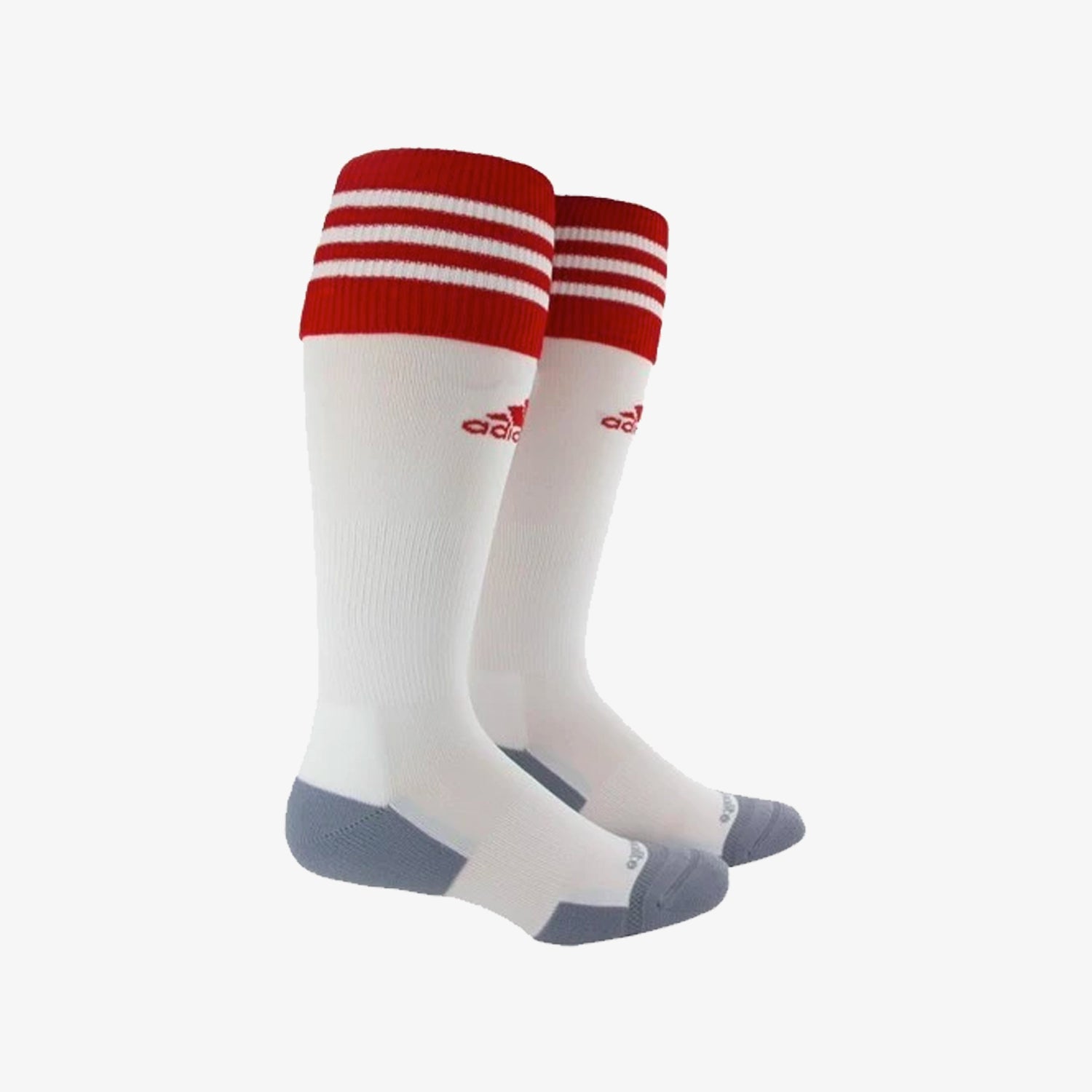 adidas Copa Zone Soccer Socks White/Red Small - 5130310-ADIDAS by Adidas | Available at Niky's Sports