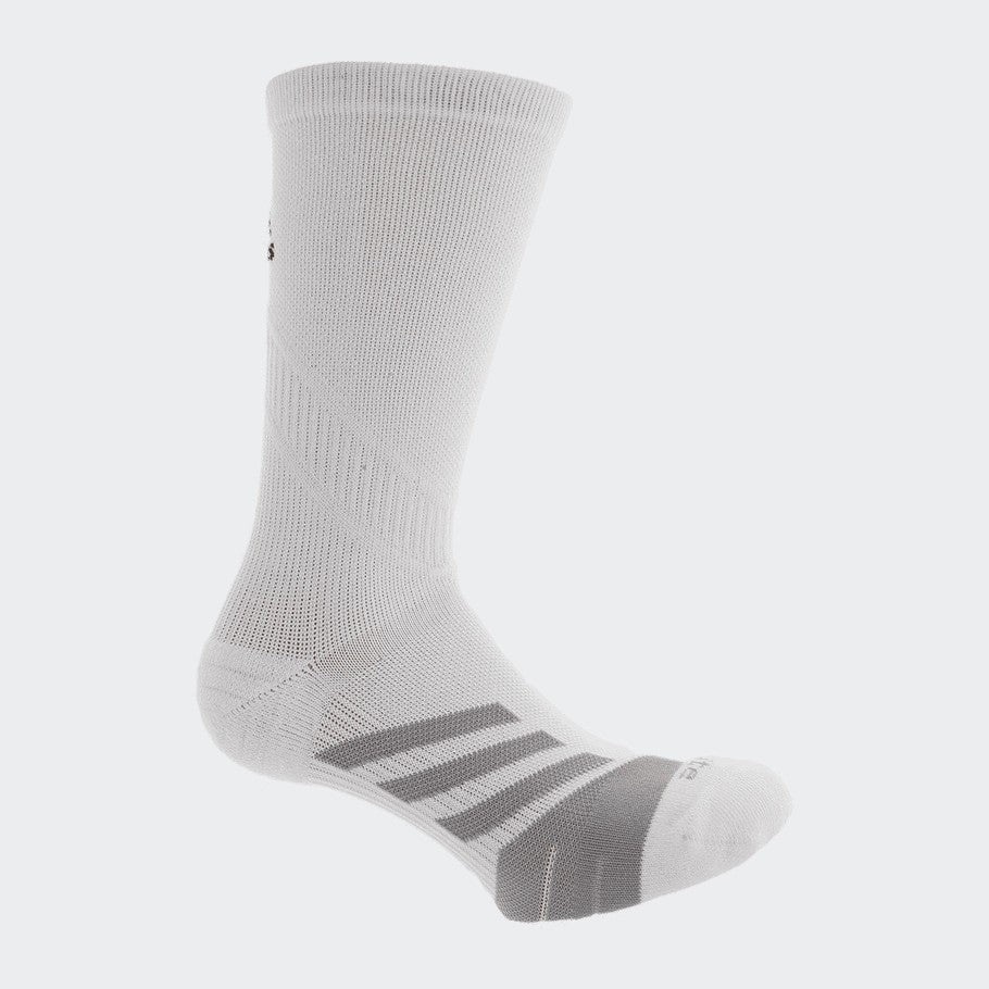 adidas U Traxion Tennis Crew Medium Socks - White/Light Onyx - 5139305B-ADIDAS by Adidas | Available at Niky's Sports