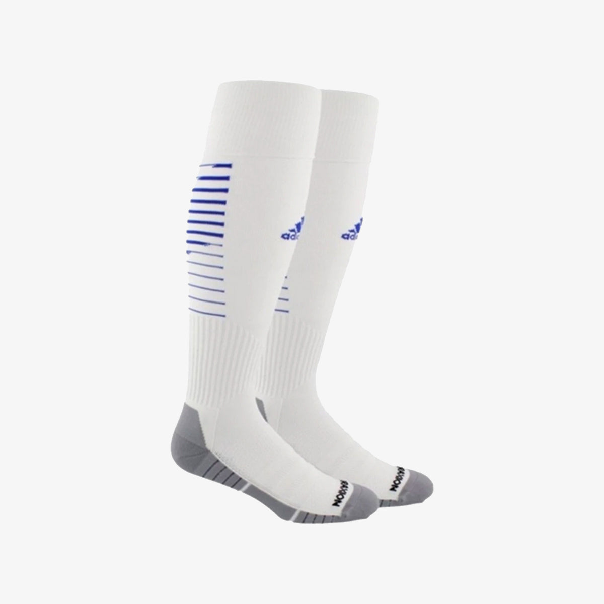Team Speed II Soccer OTC Socks - White/Royal - 5145734C-ADIDAS by Adidas | Available at Niky&#39;s Sports