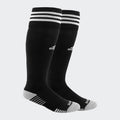 Copa Zone Cushion IV OTC Sock Large (9-13) - Black/White - 5147290D-ADIDAS by Adidas | Available at Niky's Sports