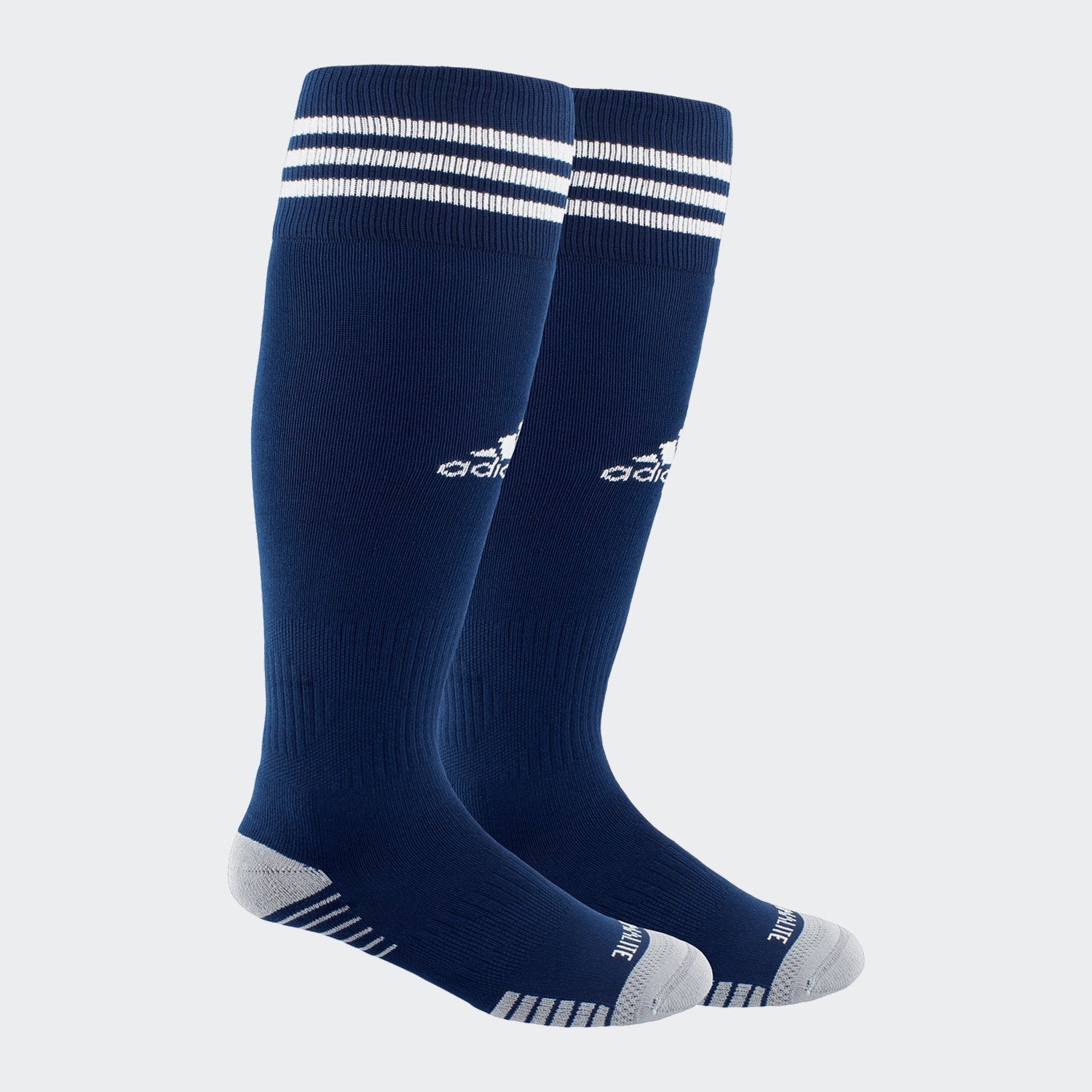Copa Zone Cushion IV OTC Sock - Dark Blue/White - 5147292C-ADIDAS by Adidas | Available at Niky's Sports