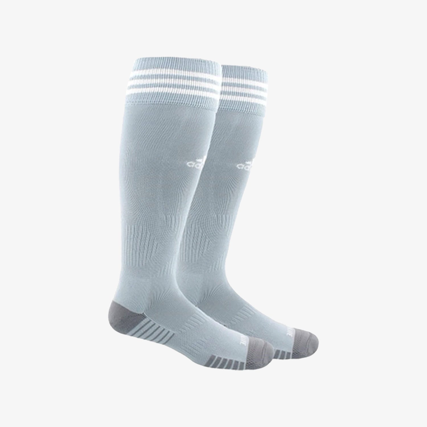 Copa Zone Cushion OTC IV Socks - Light Grey/White - 5147309A-ADIDAS by Adidas | Available at Niky's Sports