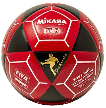 FT-5 Soccer Ball Black/Red - FT5A-BKR-MIKASA by Mikasa | Available at Niky's Sports