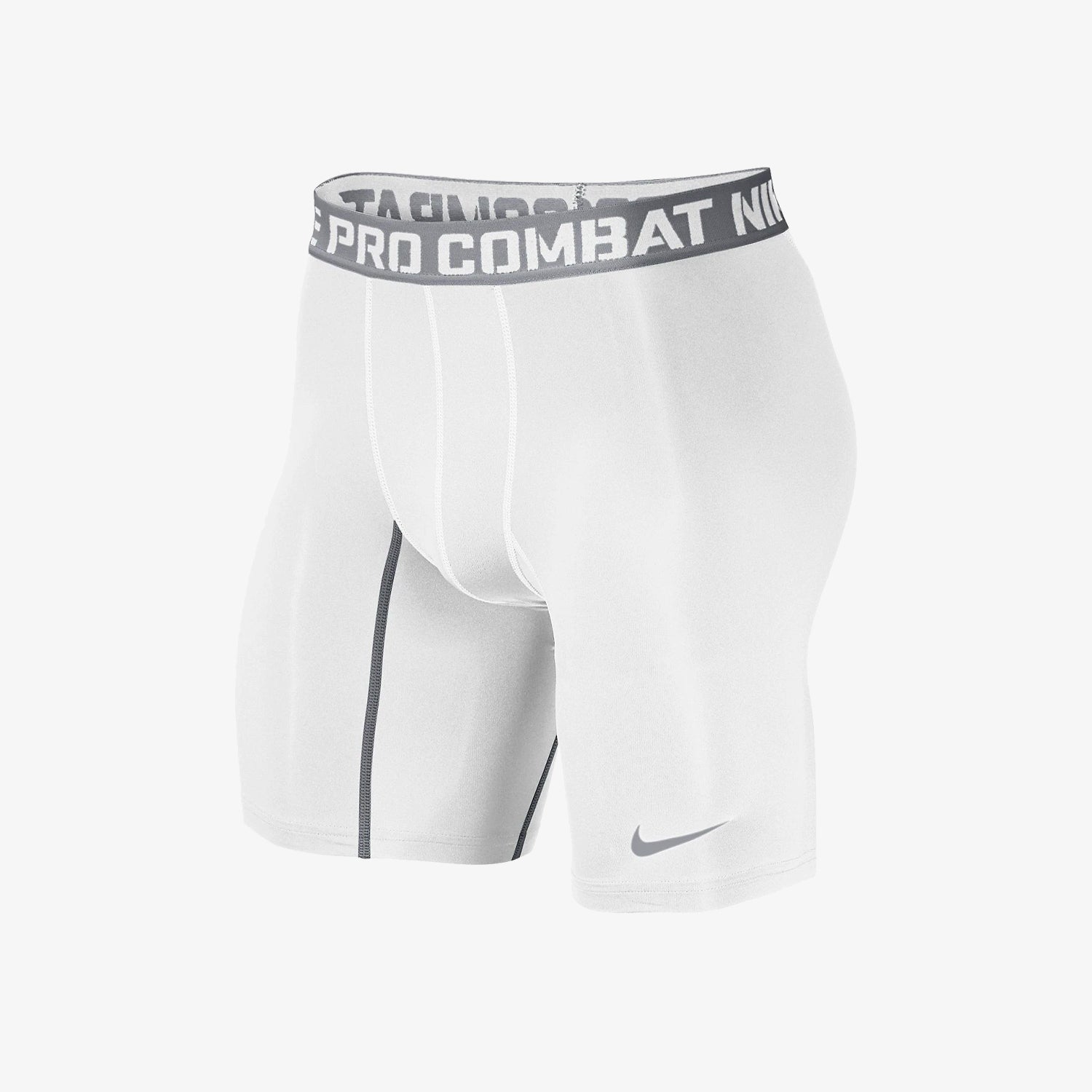 Pro Combat Compression 6" Men's Shorts White