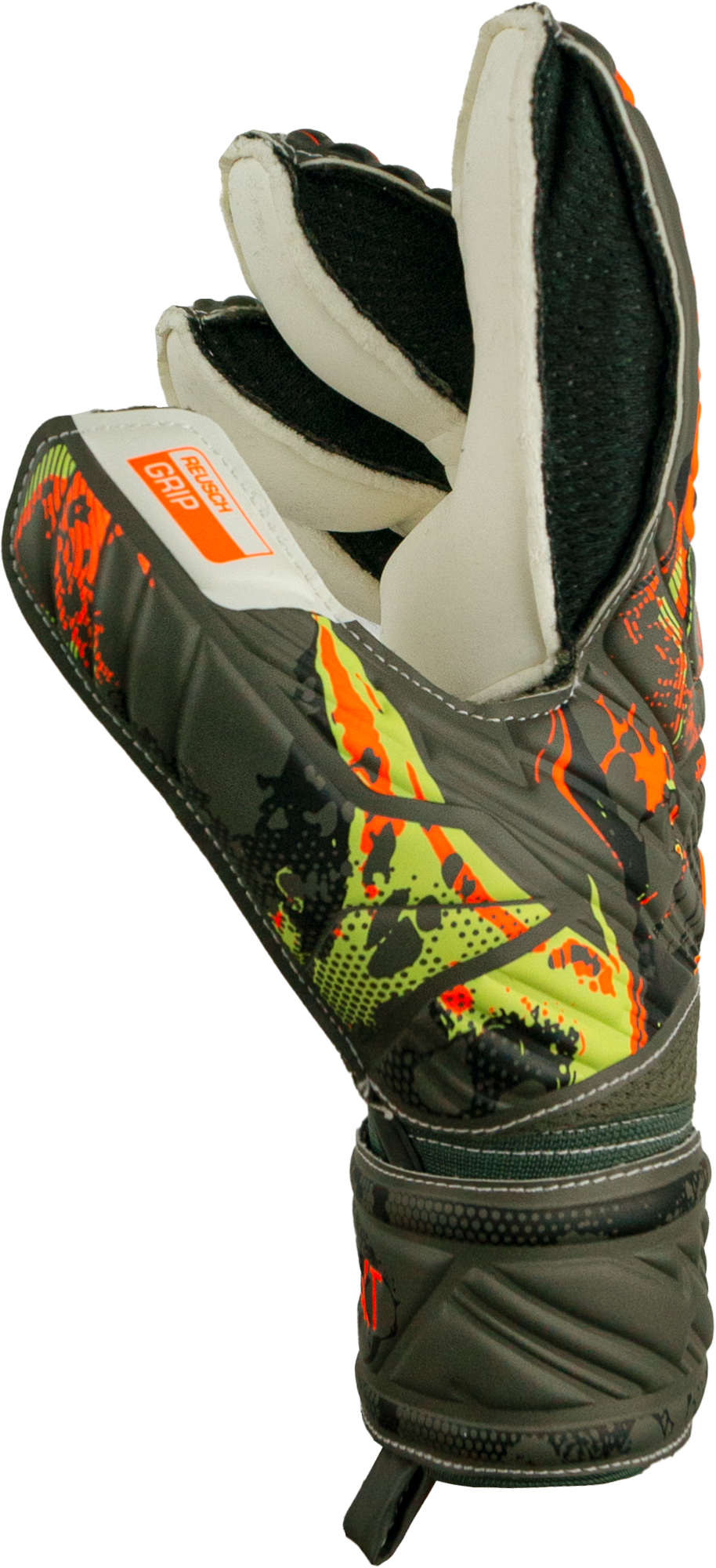 Resuch Attrakt Grip Finger Support Goalkeeper Glove - 5370010-REUSCH by Reusch | Available at Niky's Sports