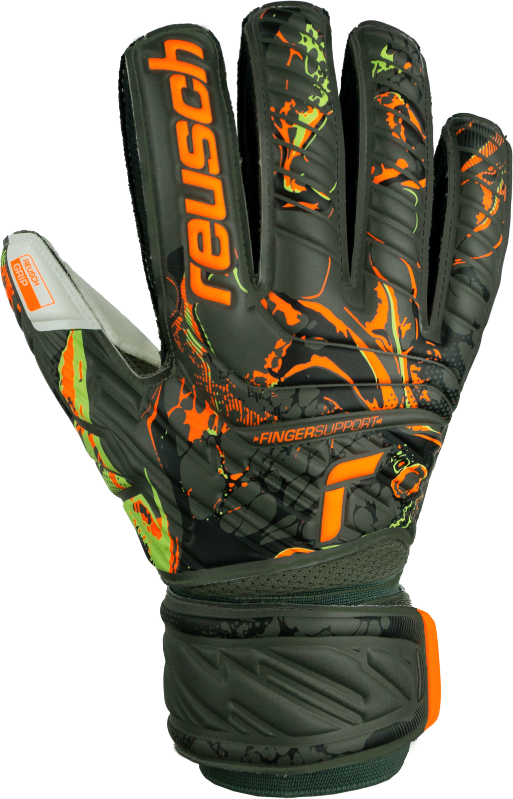 Resuch Attrakt Grip Finger Support Goalkeeper Glove - 5370010-REUSCH by Reusch | Available at Niky's Sports