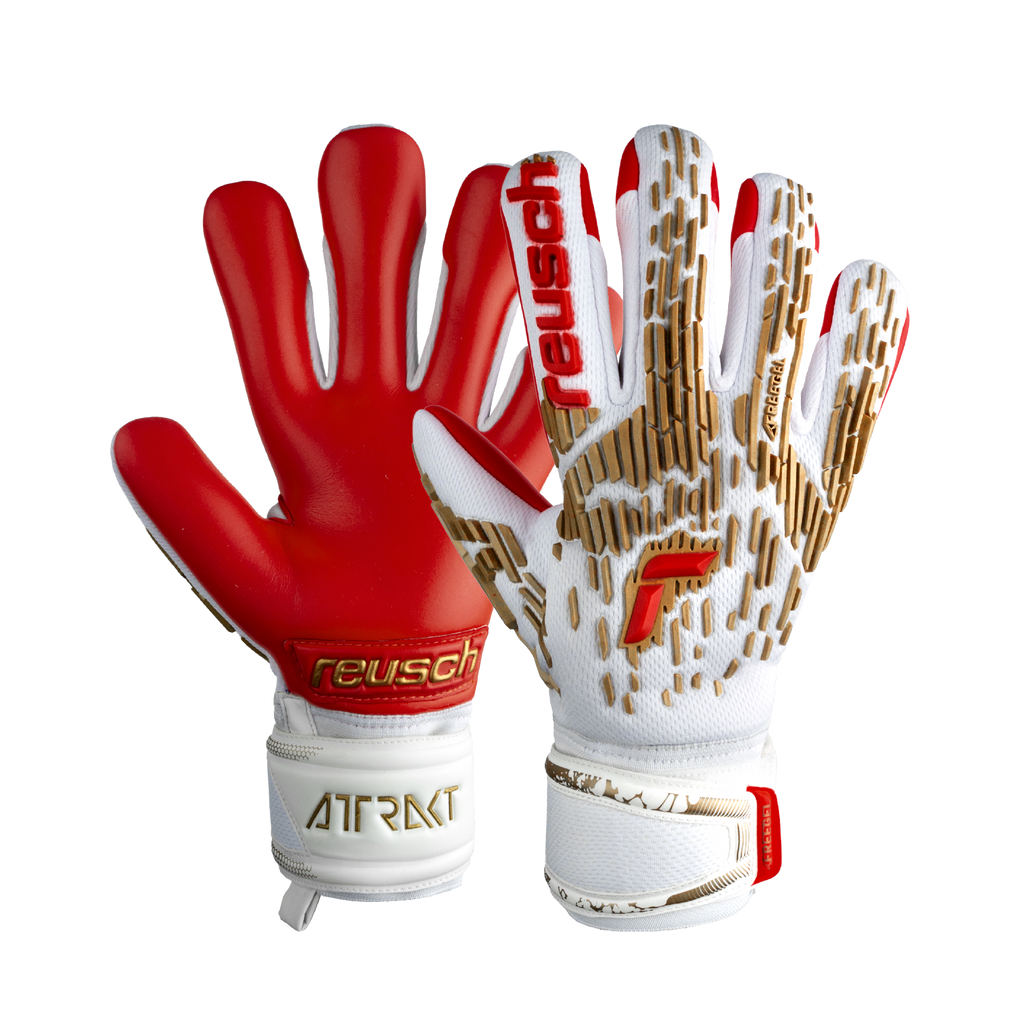 Reusch Attrakt Freegel Silver Finger Support Goalkeeper Glove - 5370230-REUSCH by Reusch | Available at Niky's Sports