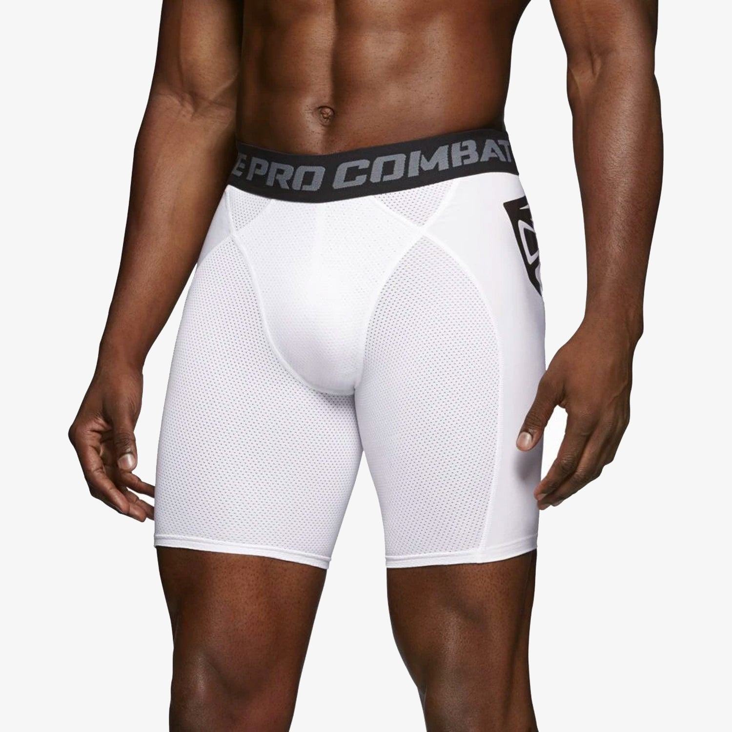 Men's Pro Hyperstrong Compression Ultralight Slider Shorts - White