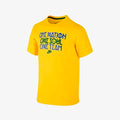 Kid's Brasil Team T-Shirt - Yellow - 611442-703-NIKE by Nike | Available at Niky's Sports