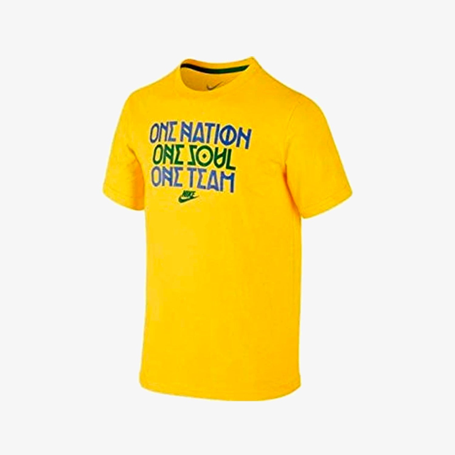 Kid's Brasil Team T-Shirt - Yellow - 611442-703-NIKE by Nike | Available at Niky's Sports