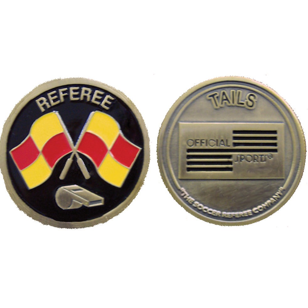 Official Sports Flag And Whistle Flip Coin